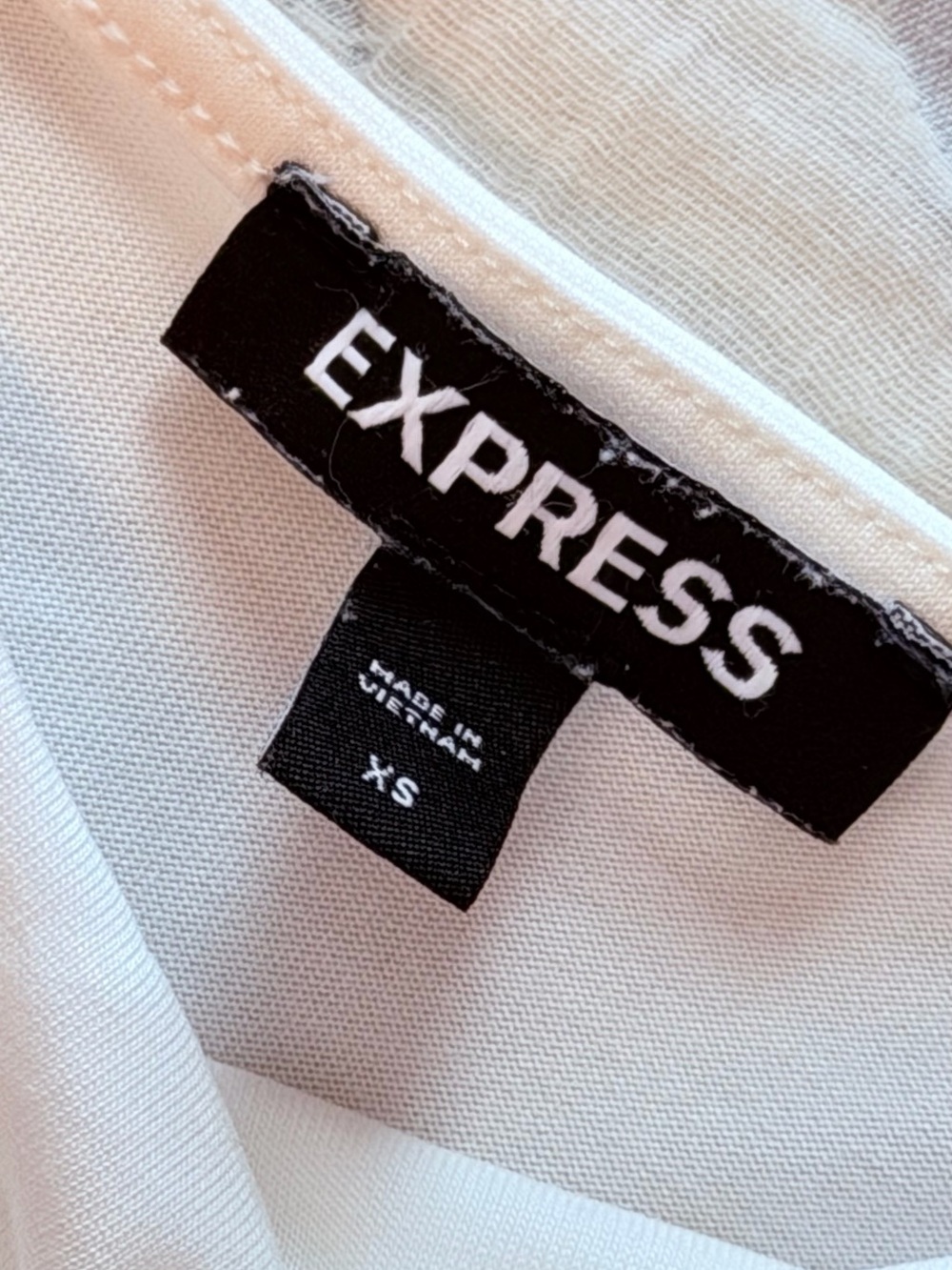 Express White Tie-Strap Bodysuit - Picture 3 of 6